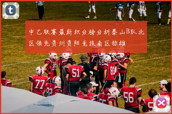 中乙联赛最新积分榜分析泰山B队北区领先贵州贵阳竞技南区称雄